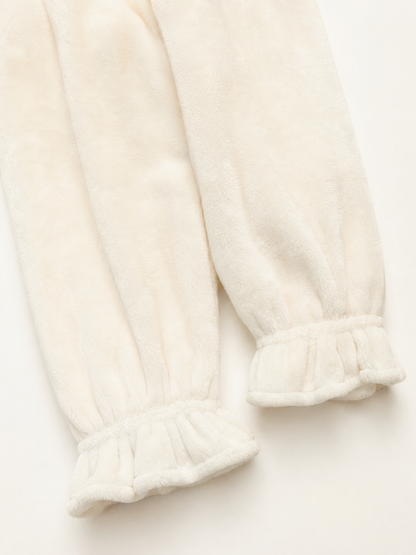 Women's bloomer shorts with ruffles and a tail