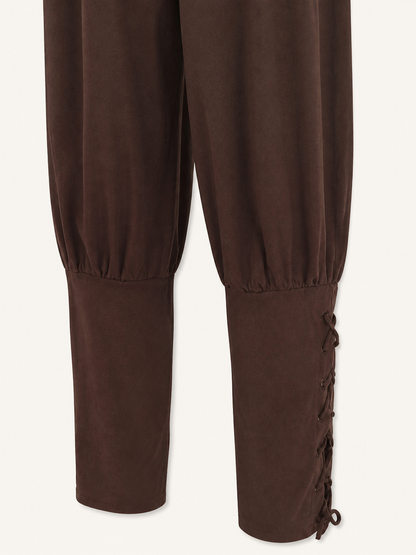 Brown pirate-style pants for cosplay