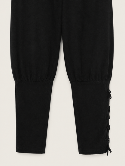 Black Pants for a Costume Look with Cuffs