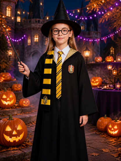 Harry Potter Hufflepuff Robe for Cosplay and Performances