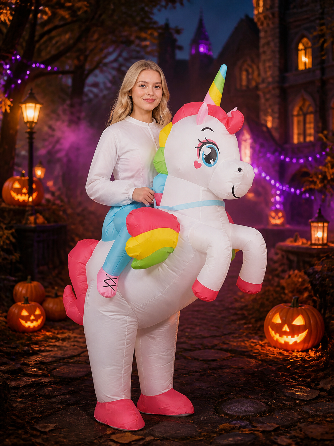 Inflatable Dinosaur Alien Shark Costume Set, Customizable Funny Halloween Outfit Costumes detail 2