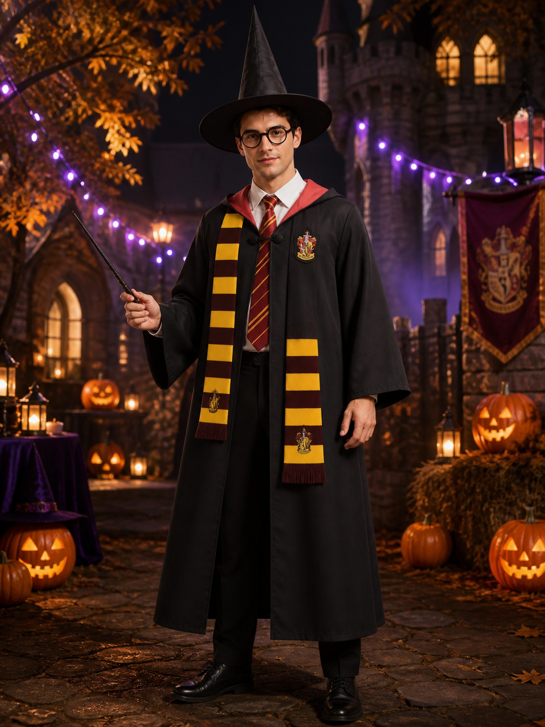 Magic School-Style Wizard Costume for Role-Playing Games Costumes detail 2