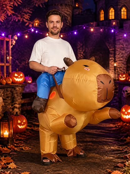 Unisex Inflatable Animal Costume, Funny Halloween Christmas Party Performance