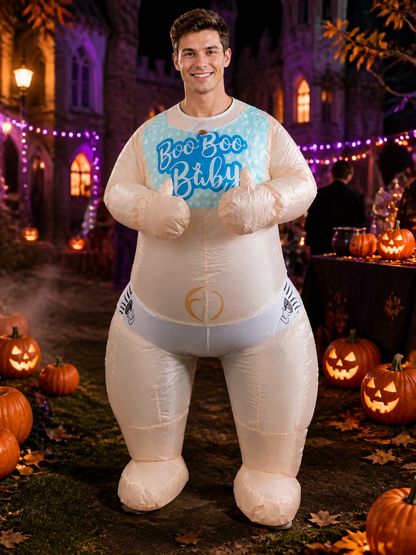 Adult Boo Boo Baby Inflatable Costume, Funny Full Body Suit Costumes detail 2