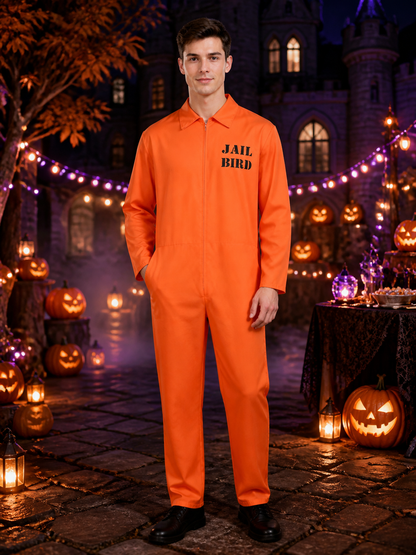 American Prisoner Jumpsuit for Cosplay and Halloween Costumes detail 2