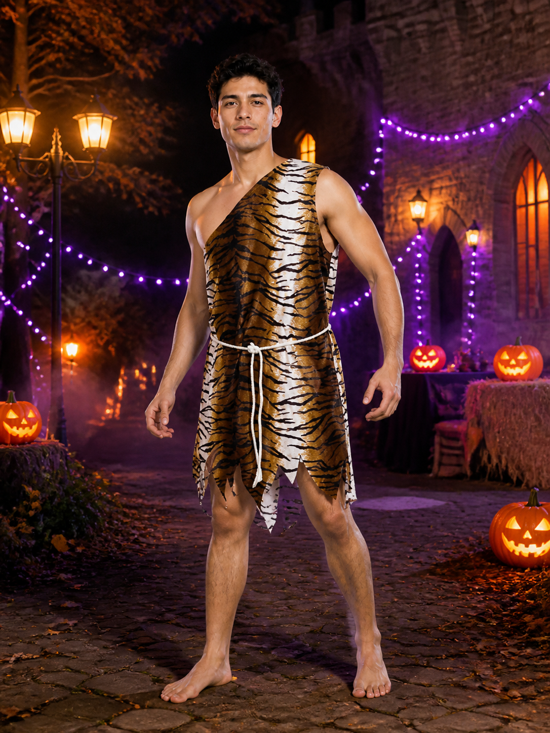 Tiger Carnival Jumpsuit for Cosplay and Performances Costumes detail 2
