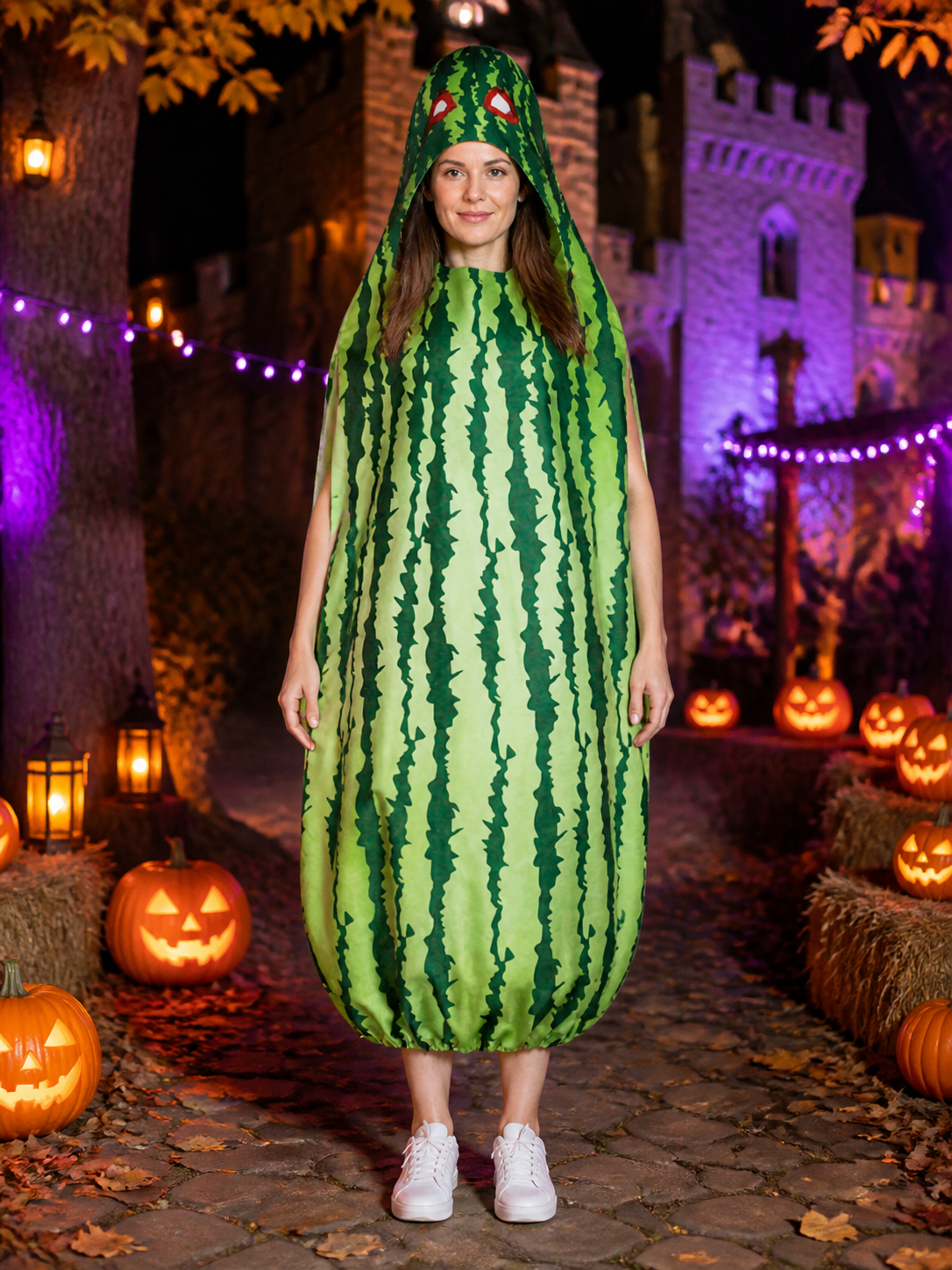Inflatable Watermelon Costume for Stage Performances, Parties, and Halloween Costumes detail 2
