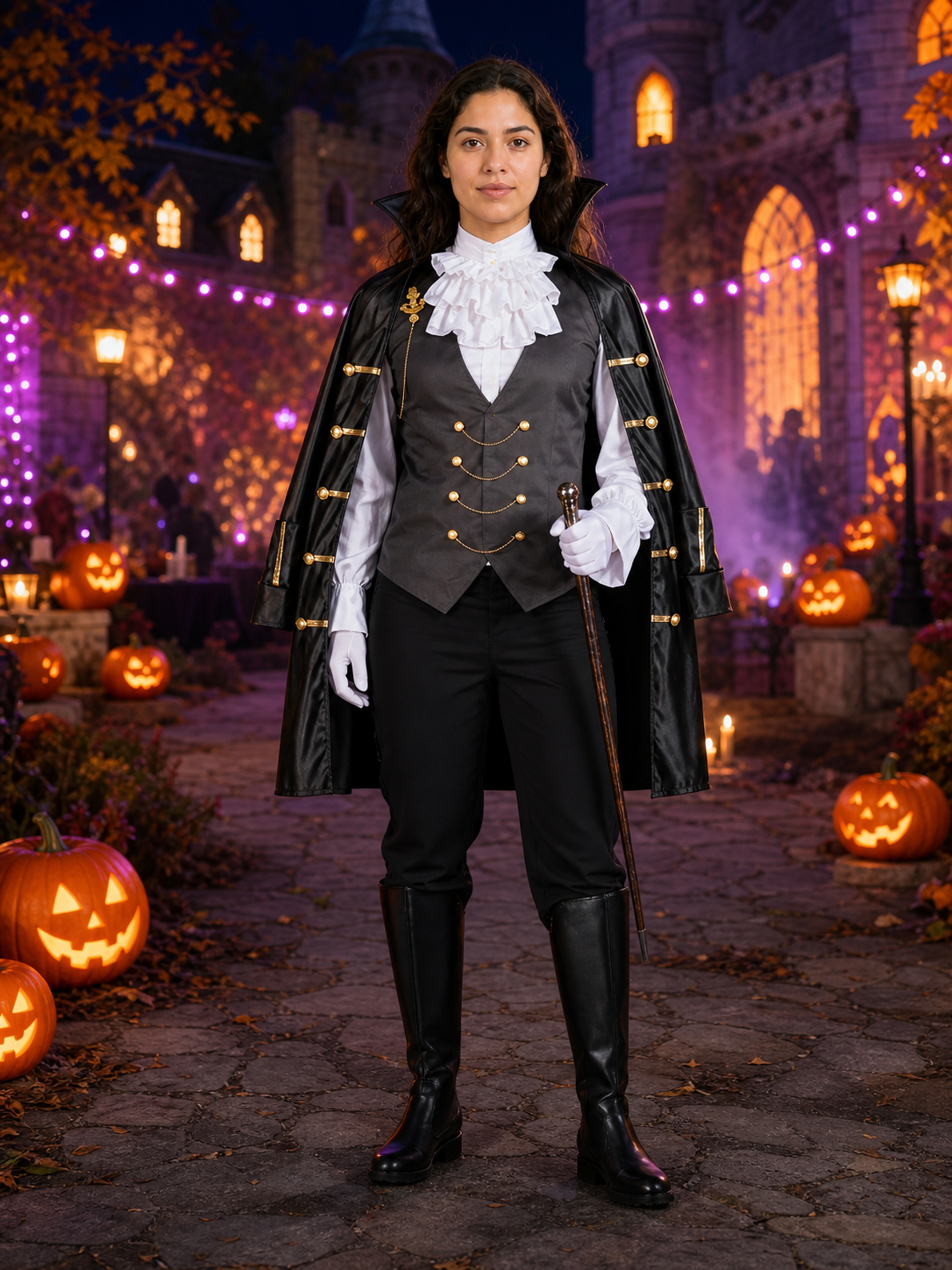 Pirate Costume with Cape for Halloween and Carnival Costume Capes detail 2