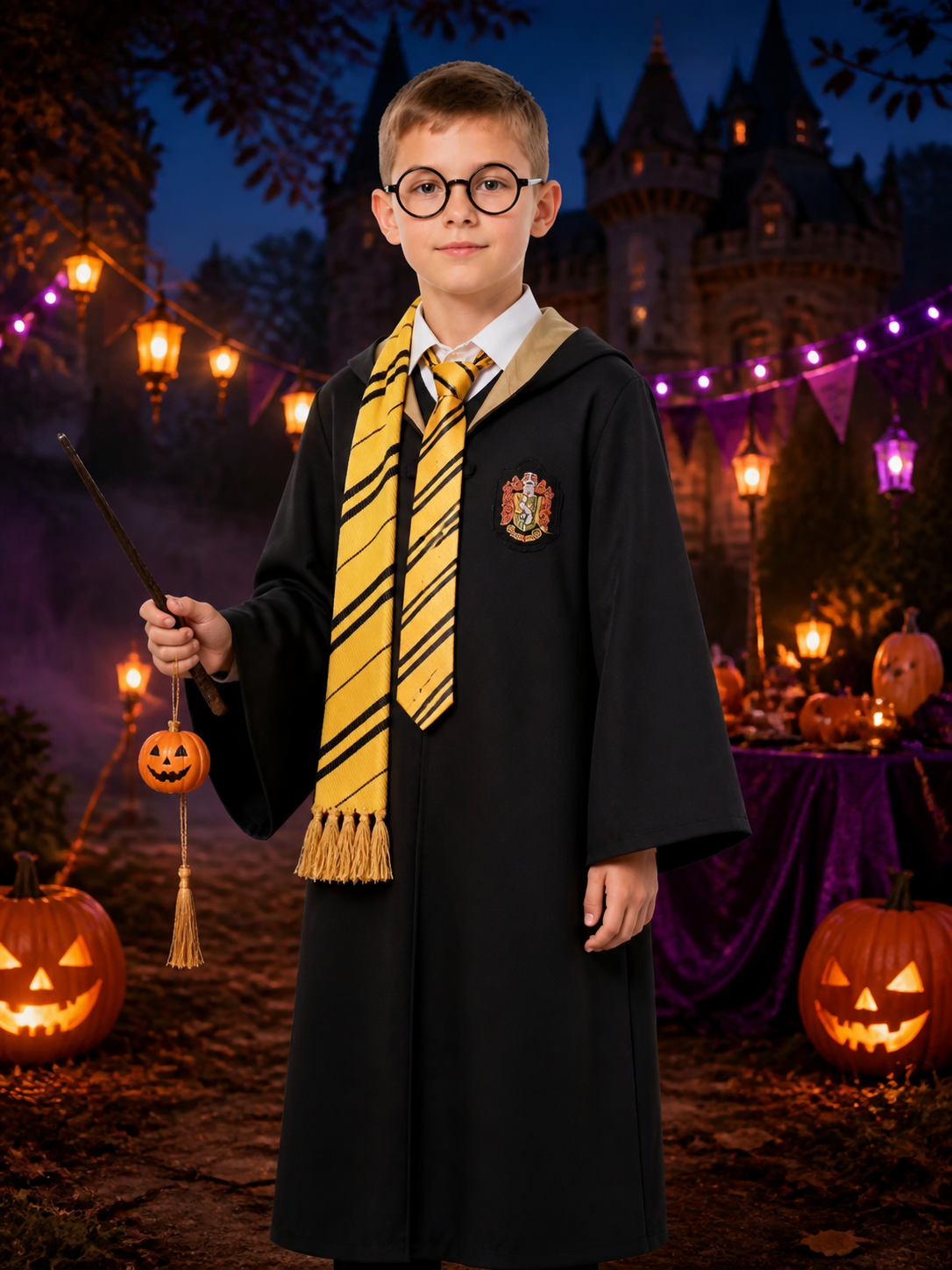 Harry Potter Hufflepuff Robe, Cosplay Costume Costumes detail 2