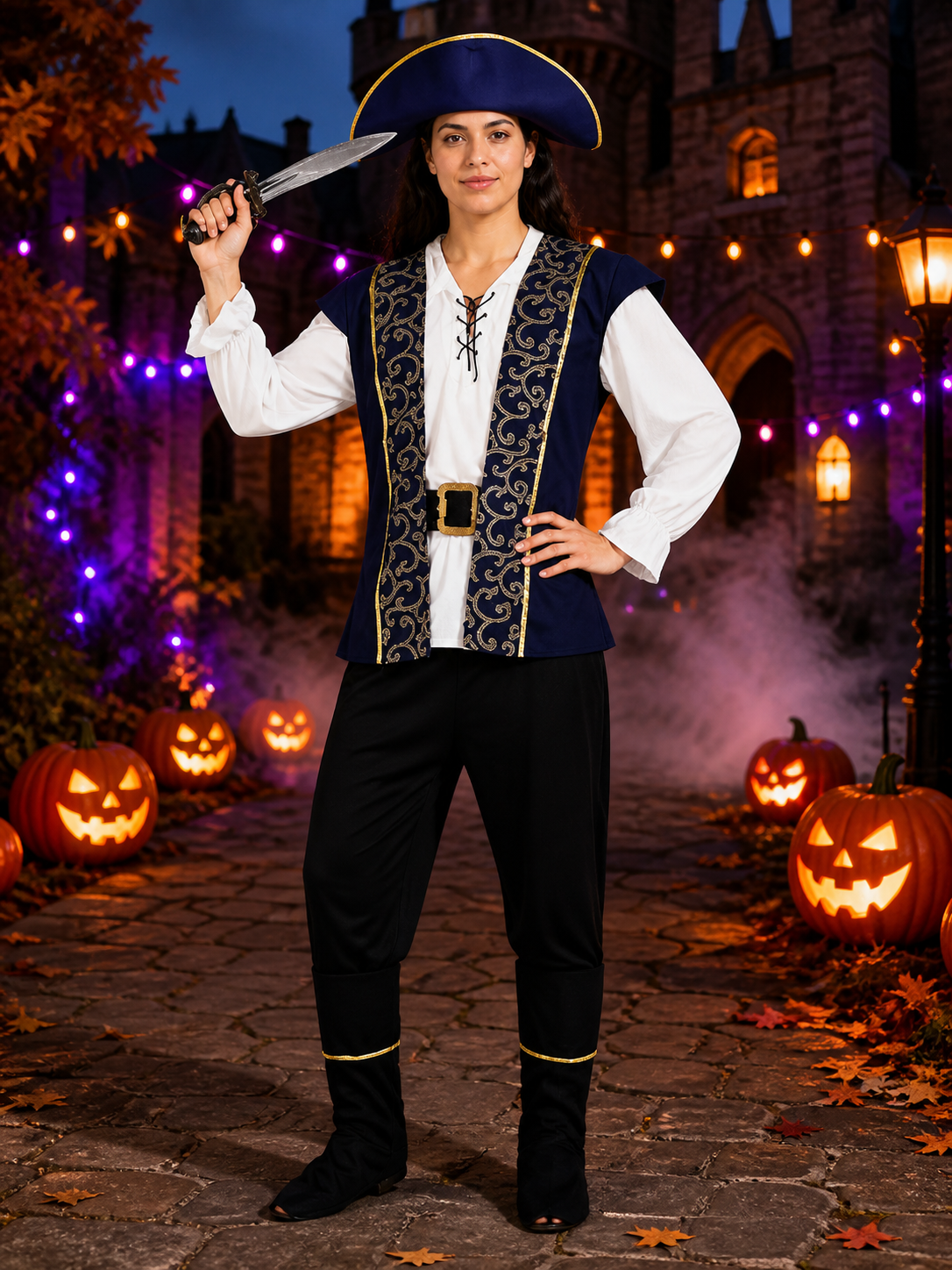 Caribbean-Style Pirate Costume for Carnival and Cosplay Costumes detail 2