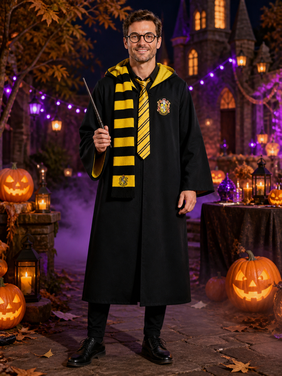 Harry Potter Hufflepuff Robe, 5-Piece Costume