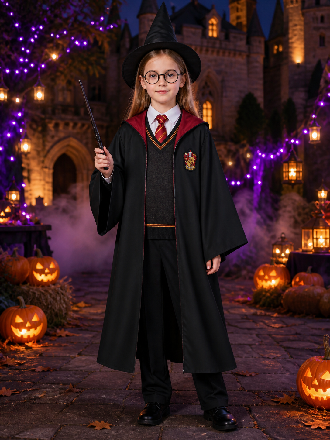 Harry Potter Gryffindor Robe Carnival Costume Costumes detail 2