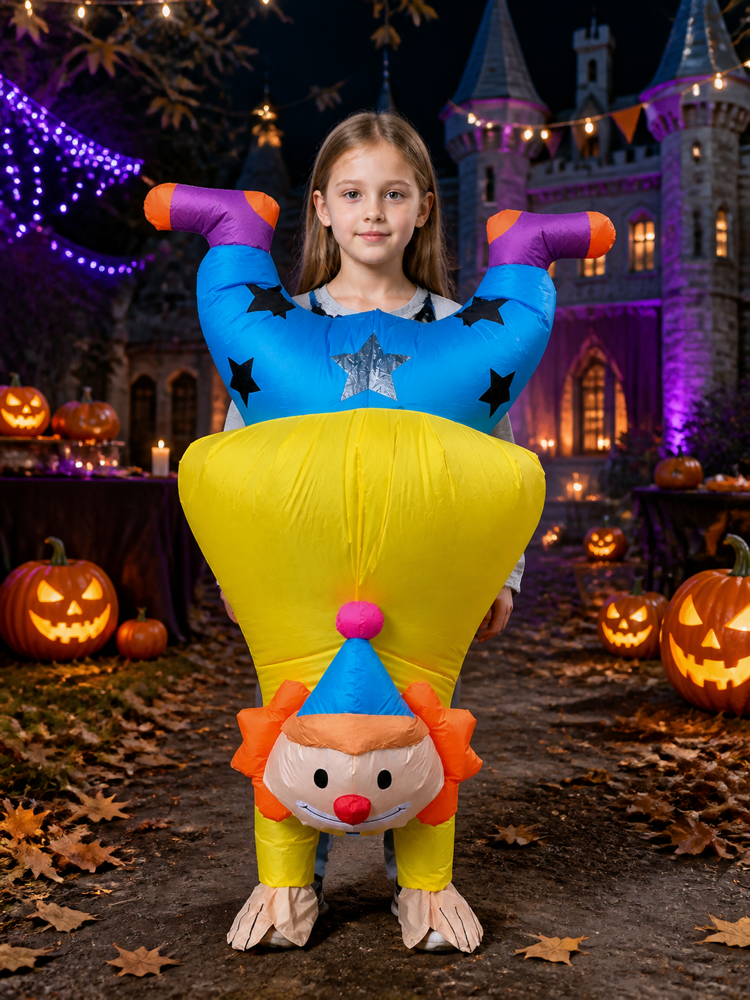 Kids Tyrannosaurus Rex Inflatable Halloween Costume with Ride-On Pants, Funny Costumes detail 2