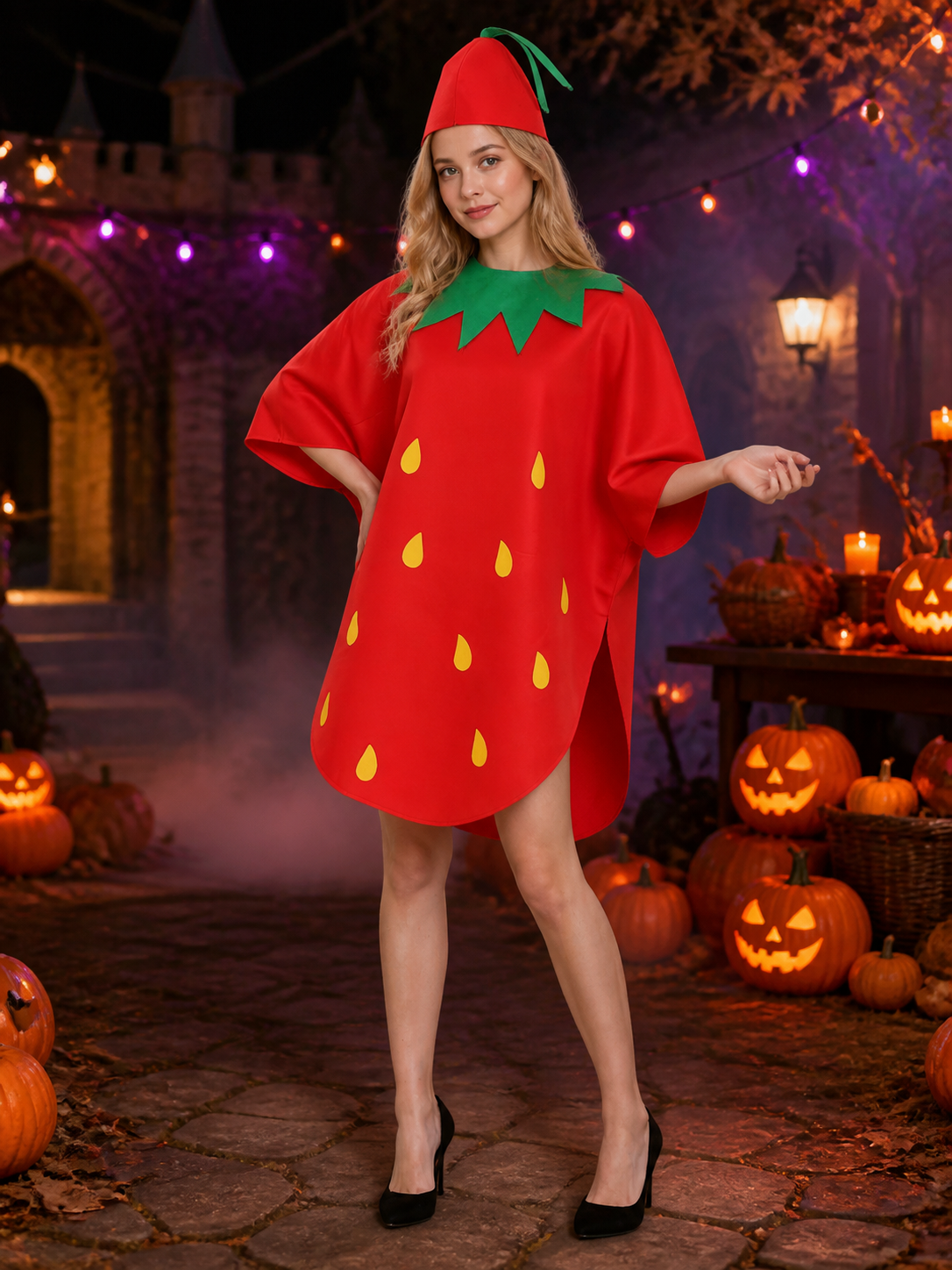 Strawberry Costume for Masquerades and Stage Performances
