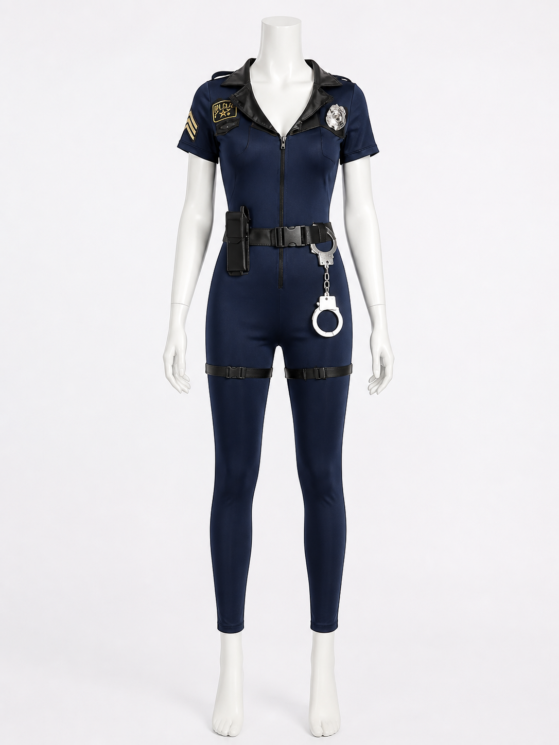 Women's Fitted Police Costume for Cosplay Costumes detail 2