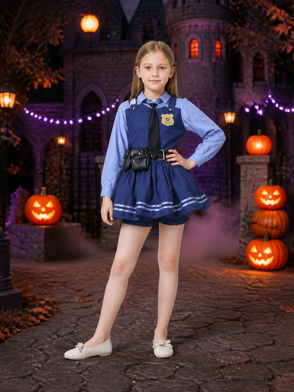 Women's Judy Hopps Rabbit Police Officer Costume Dress, Zootopia Outfit Costume Dresses detail 2
