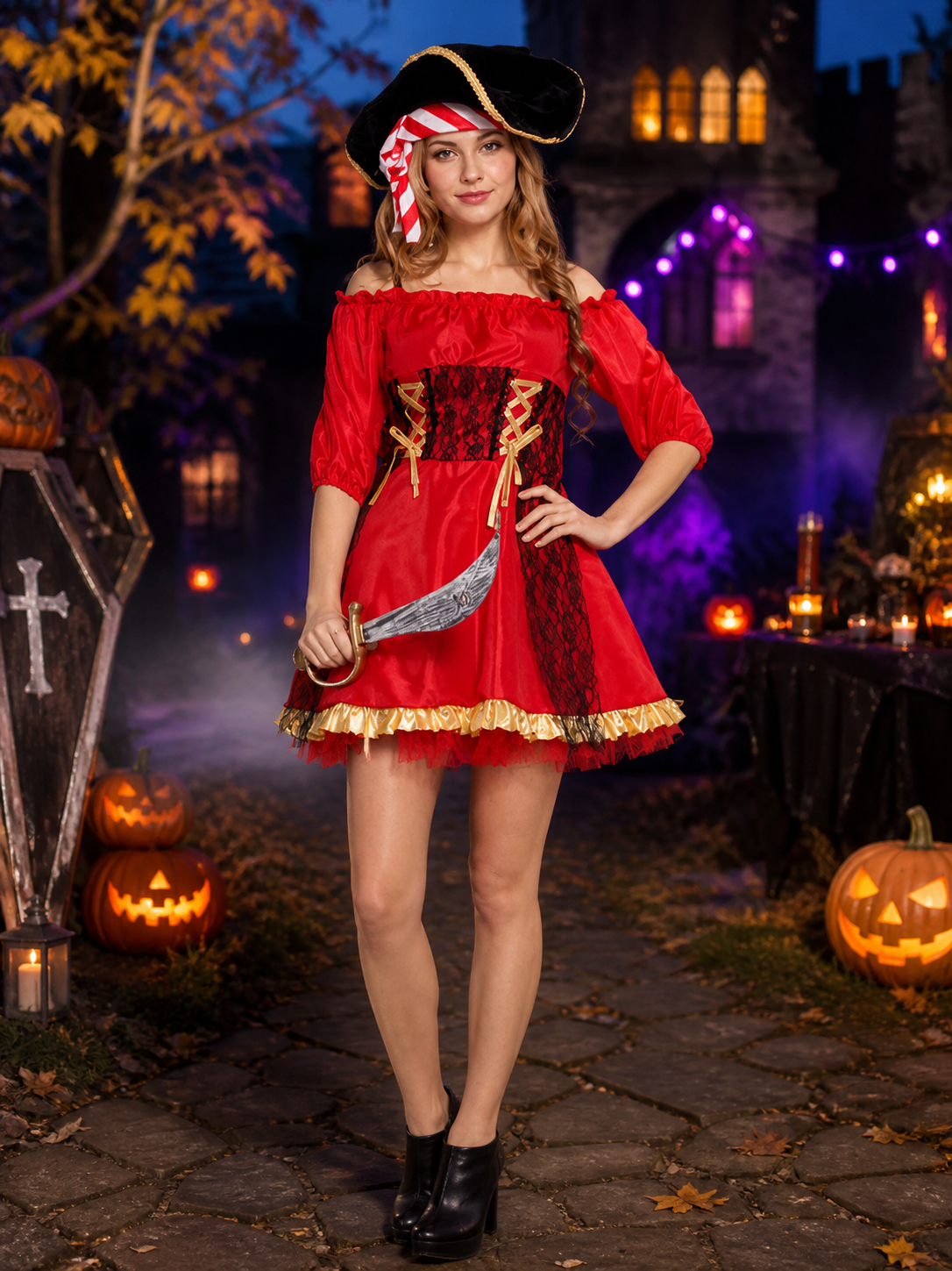 Women’s Pirate Halloween Costume product detail 2