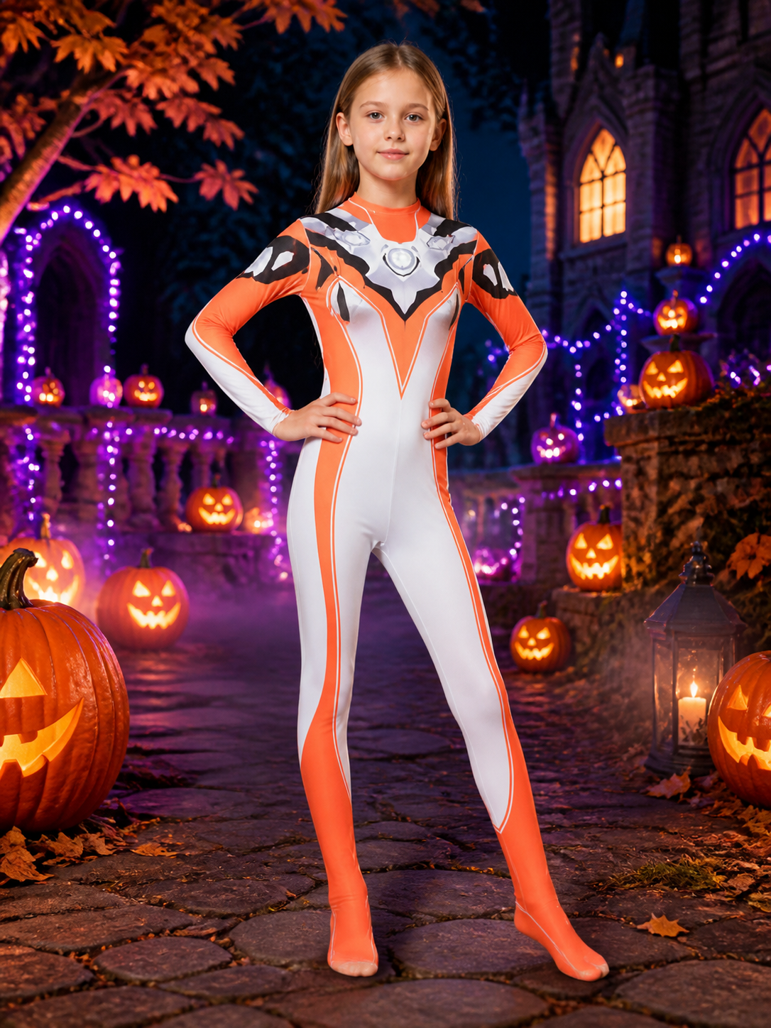 Light-Up Grigio Jumpsuit for Halloween Cosplay Costumes detail 2