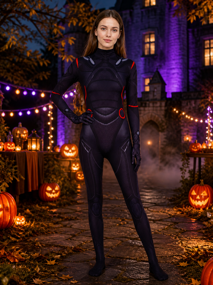 Fortnite Midas Cosplay Bodysuit, Armor Texture Halloween Costume Outfit Costumes detail