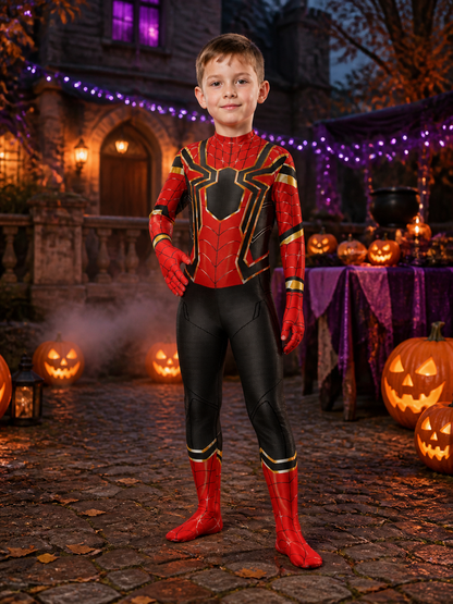 Steel Spider Full-Body Character Costume Jumpsuit With Long Sleeves And Legs Costumes detail 2