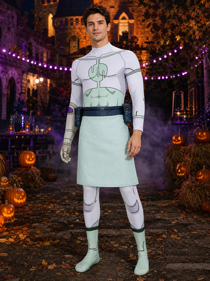 Invincible Conquest Cosplay Bodysuit Costume with Waist Bag & Wrap Halloween Costumes detail 2