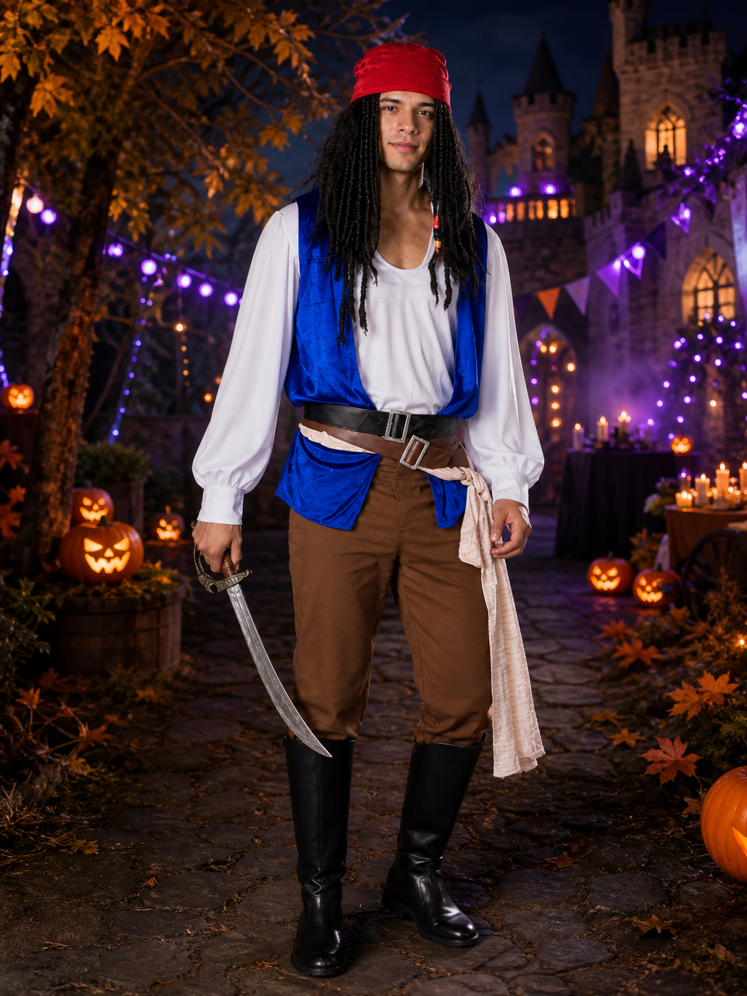 Pirate Costume for Performances and Halloween Costumes detail 2