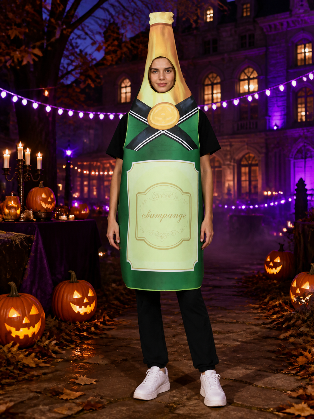 Champagne Bottle Costume, Carnival Costume for Halloween Costumes detail 2