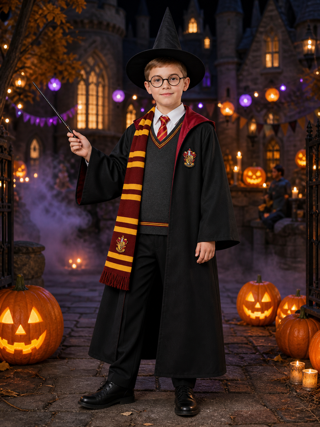 Harry Potter Robe, Wizard Costume for Cosplay Costumes detail 2