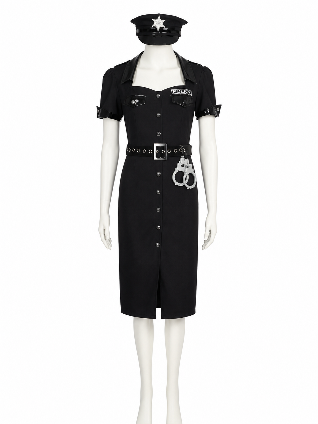 Women's Police Officer Costume for Halloween Costumes detail 2