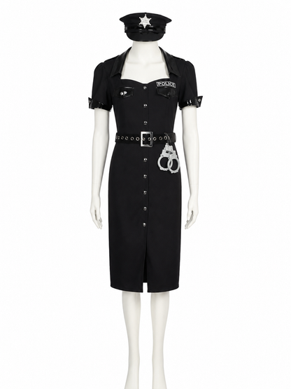Women's Police Officer Costume for Halloween Costumes detail 2
