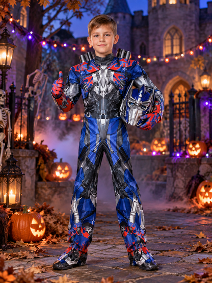 Kids' Robot Carnival Costume with Mask and Gloves