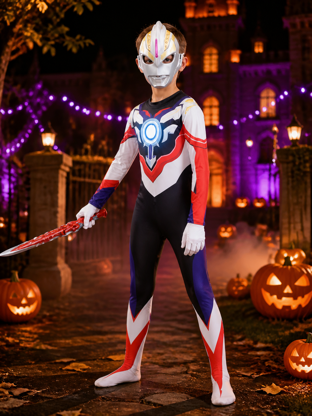Ultraman Orb Light-Up Costume for Cosplay and Halloween Costumes detail 2