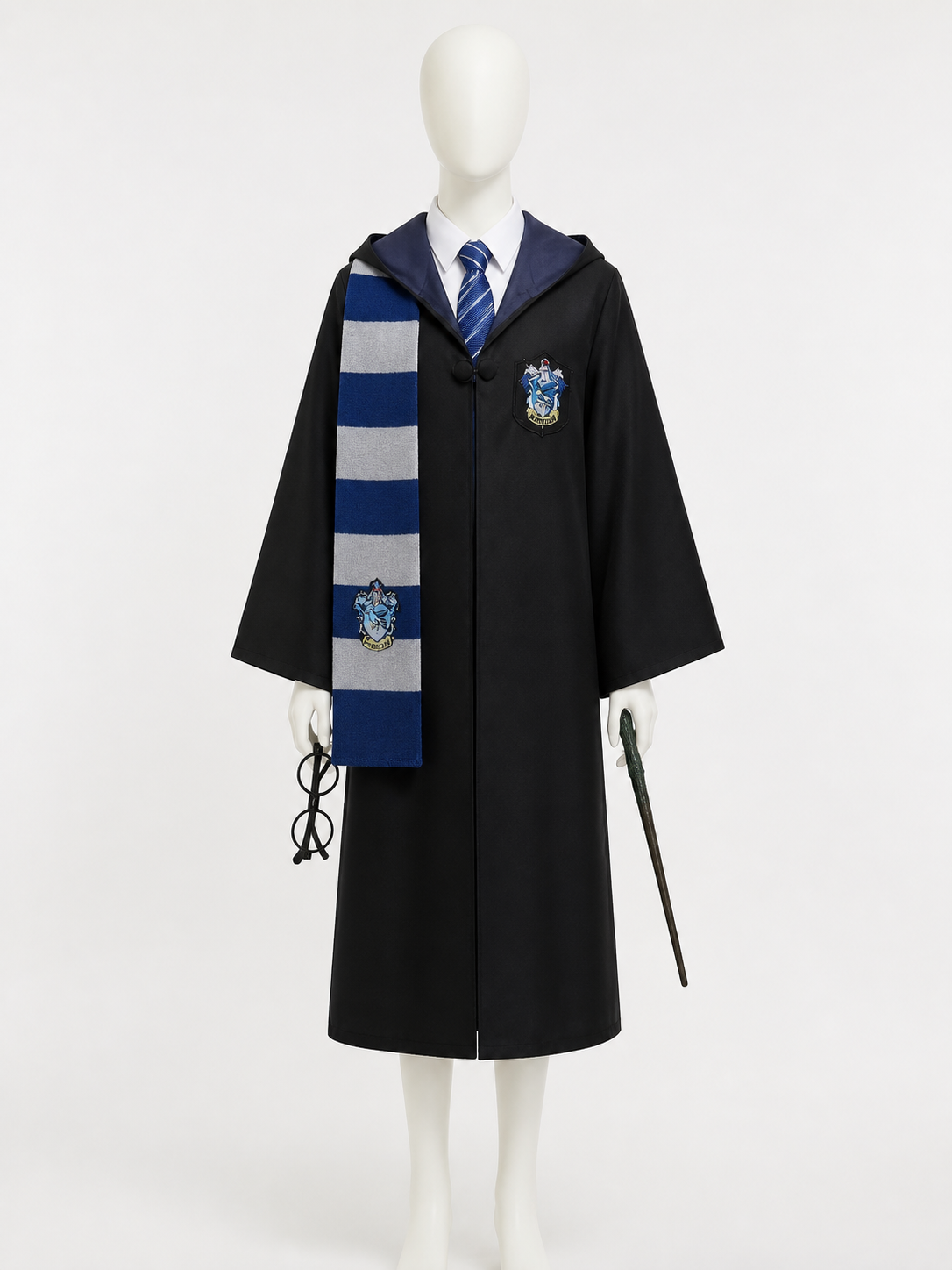 Harry Potter Ravenclaw Hooded Robe for Cosplay Costumes detail 2
