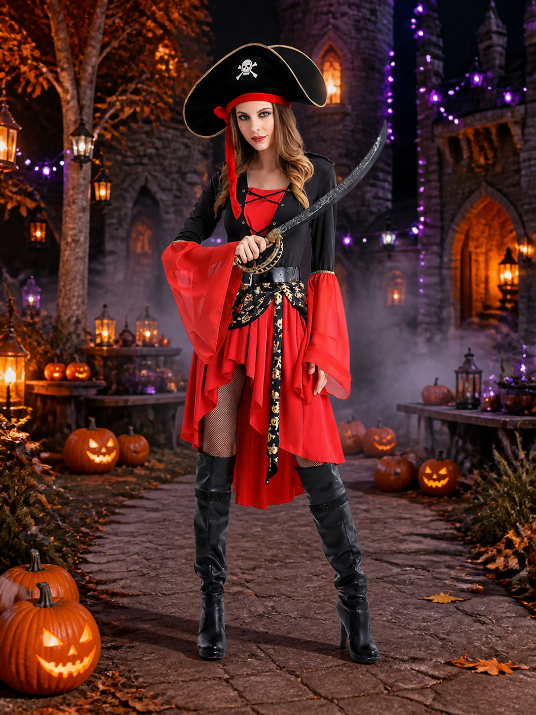 Pirate Carnival Costume for Halloween Cosplay