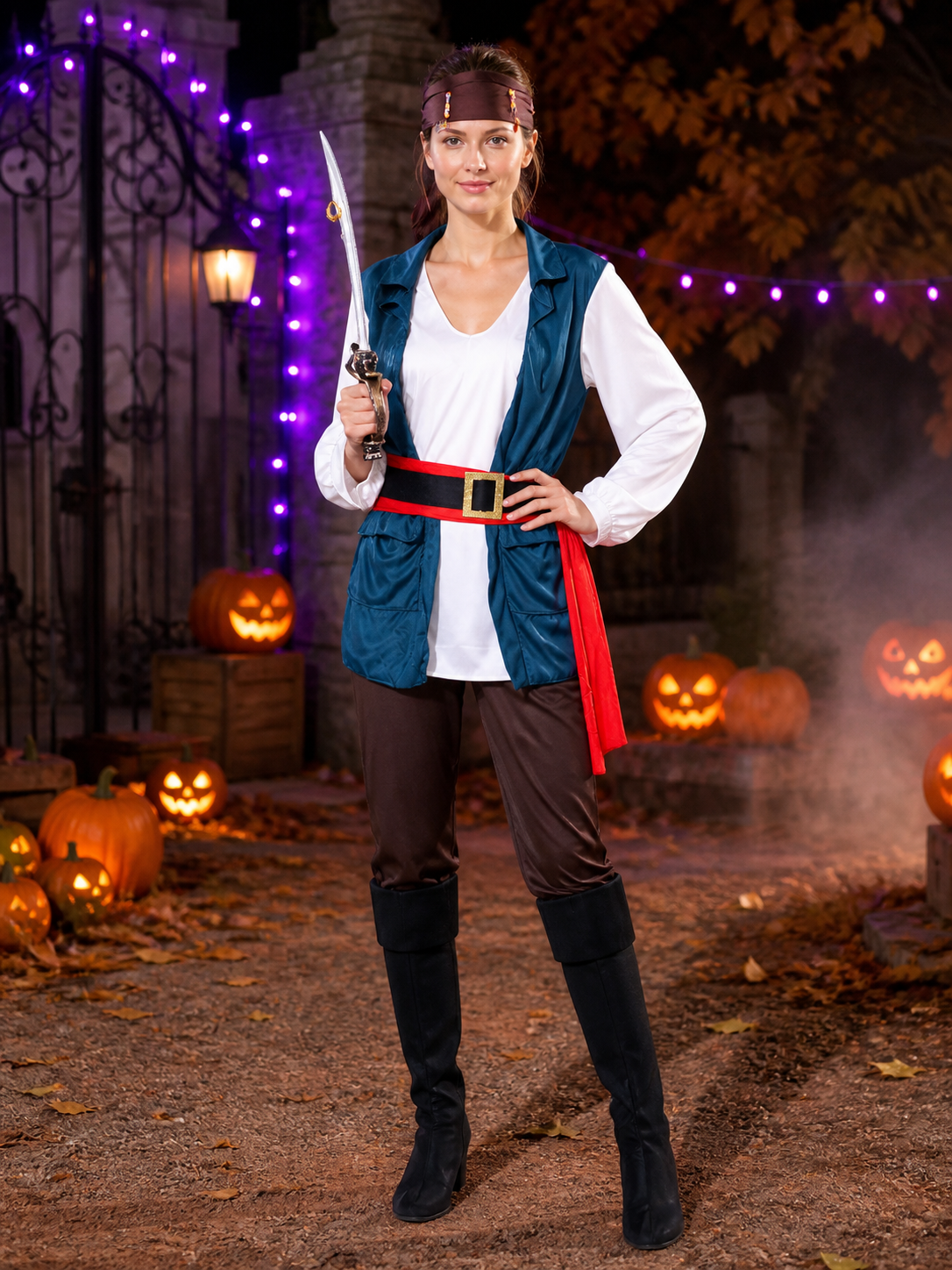 Scandinavian Layered Pirate Costume for Halloween Costumes detail 2