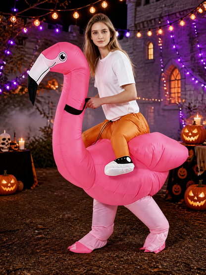 Funny Inflatable Flamingo Costume for Halloween Christmas Costumes detail 2