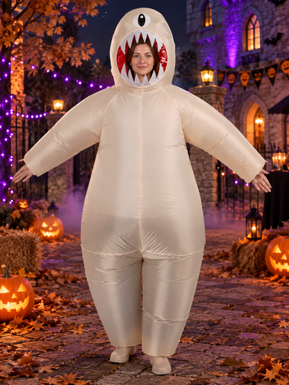 Inflatable One-Eyed Monster Carnival Costume, Beige