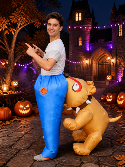 Inflatable Dinosaur Costume for Adults, Funny Halloween Party Outfit Costumes detail 2