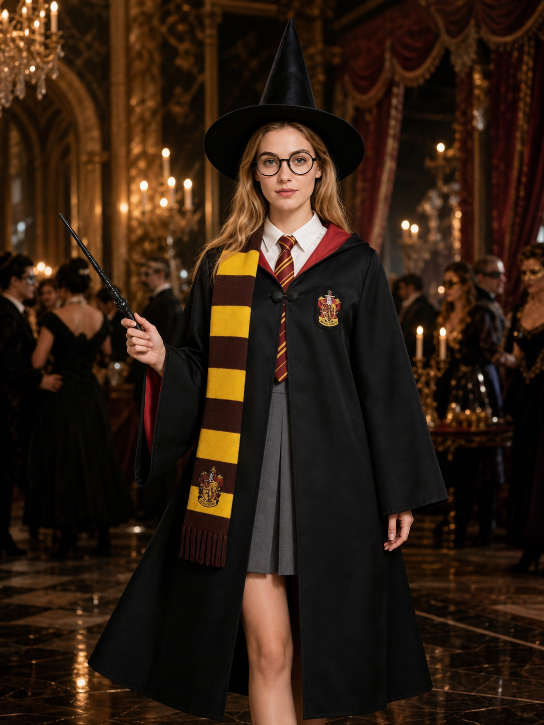 8-Piece Wizard Robe Costume for Carnival and Halloween Costumes detail
