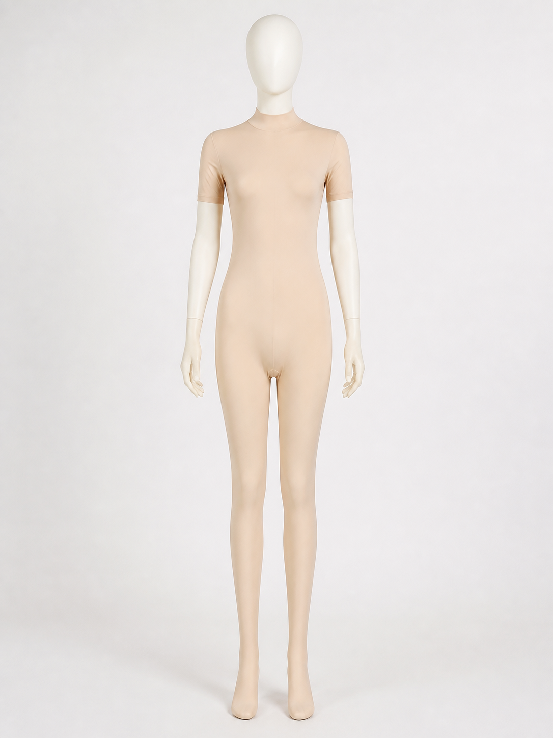 Unisex Flesh Color Hooded Bodysuit Costume, Full Coverage Zentai Suit for Kids Costumes detail