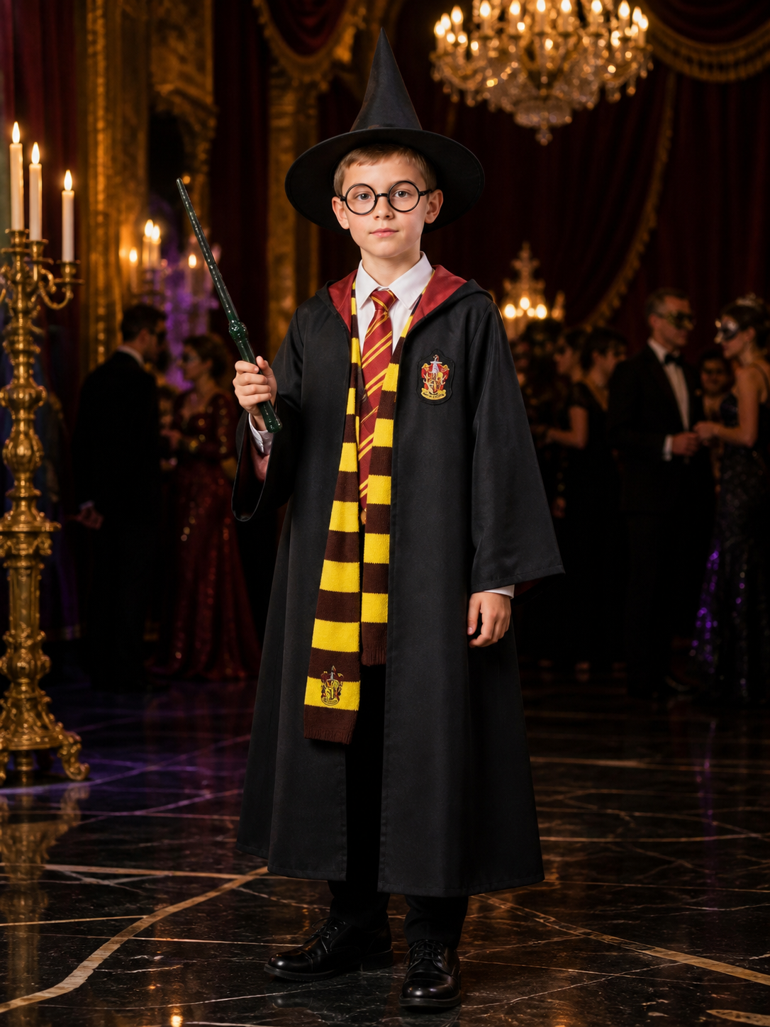 Academic Wizard Costume with Robe and Accessories Costume Accessories detail