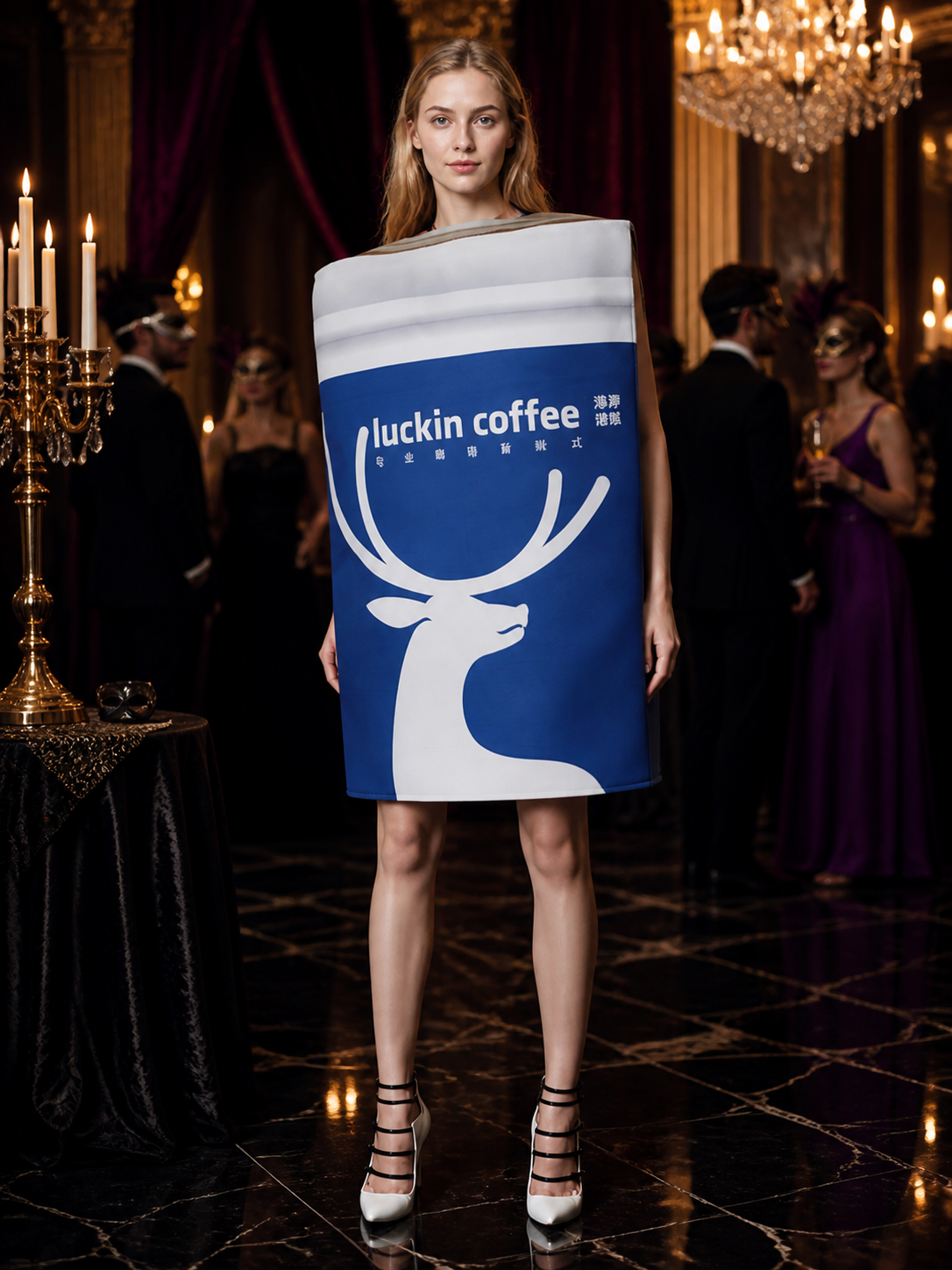 Coffee Cup Costume for Halloween and Cosplay Costumes detail