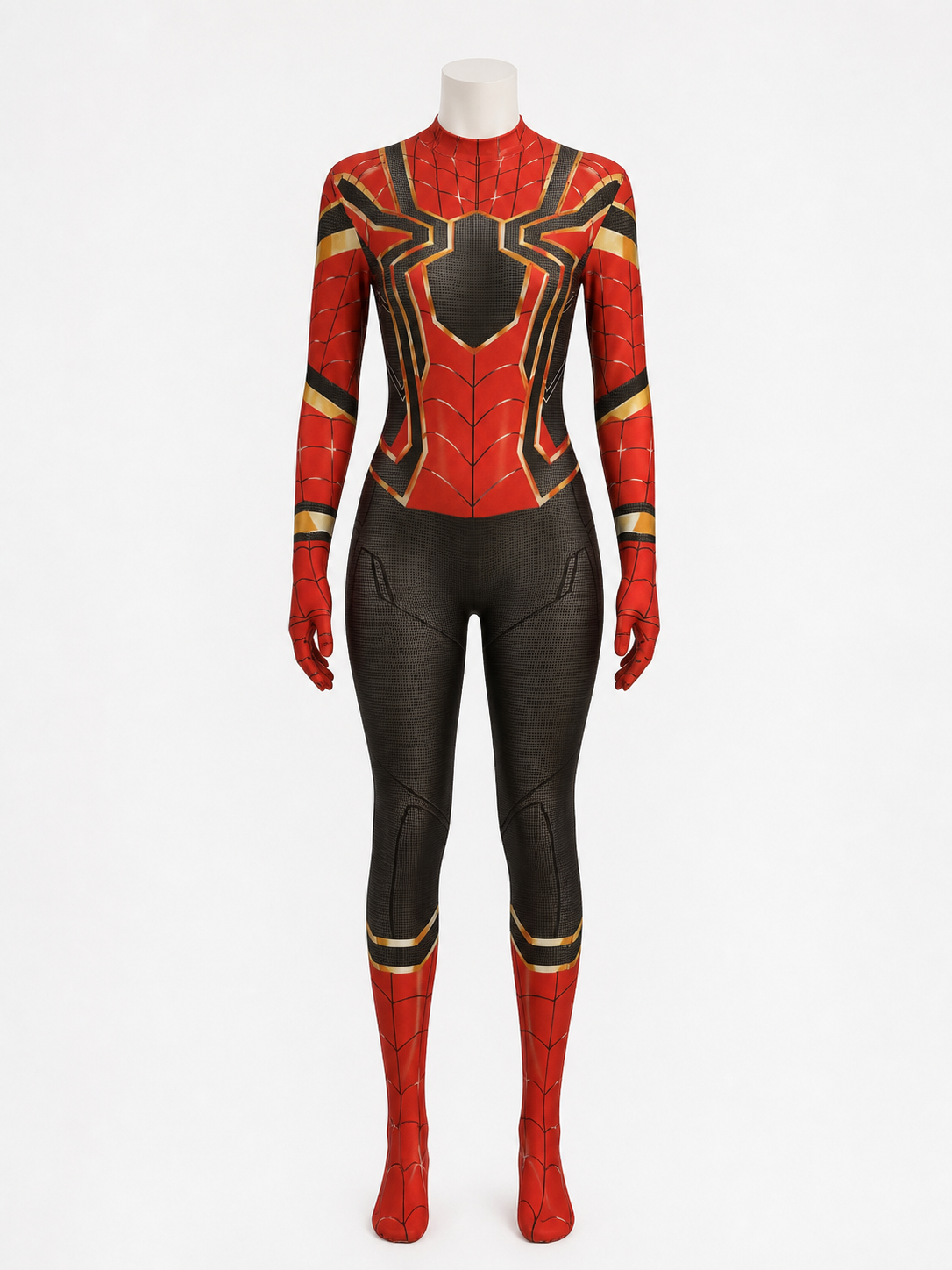 Steel Spider Full-Body Character Costume Jumpsuit With Long Sleeves And Legs Costumes detail