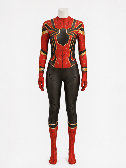 Steel Spider Full-Body Character Costume Jumpsuit With Long Sleeves And Legs Costumes detail