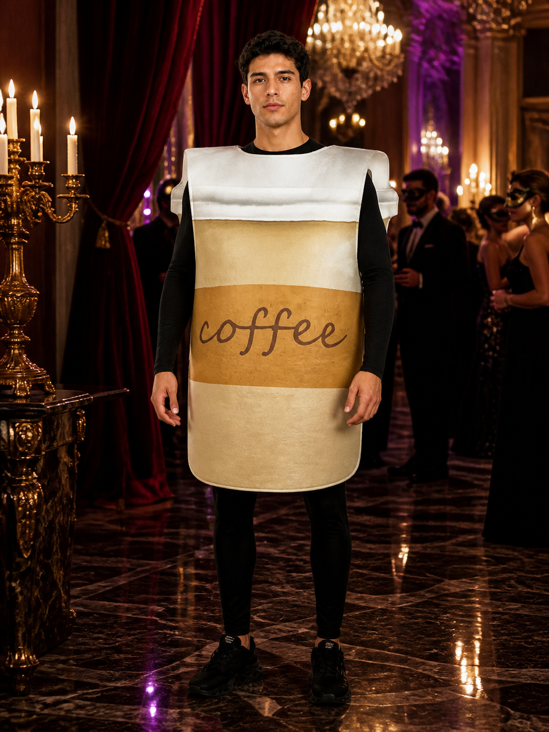 Coffee Cup Carnival Costume for Halloween and Cosplay Costumes detail