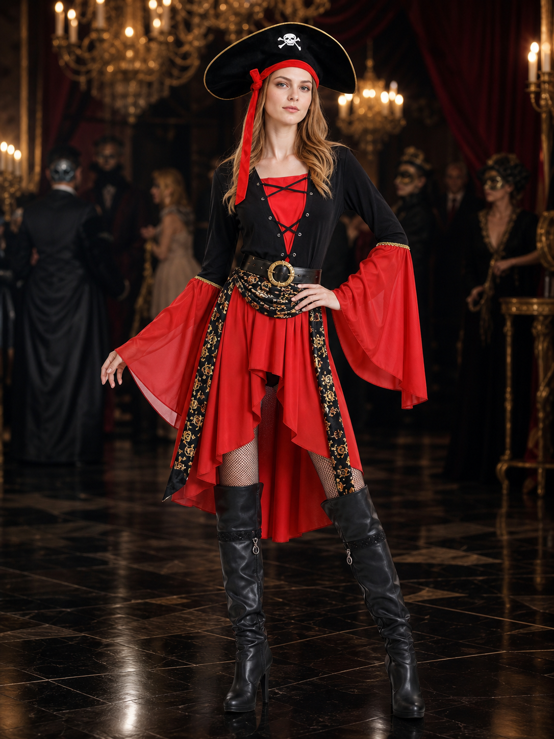 Halloween Pirate Costume for Women, Cosplay