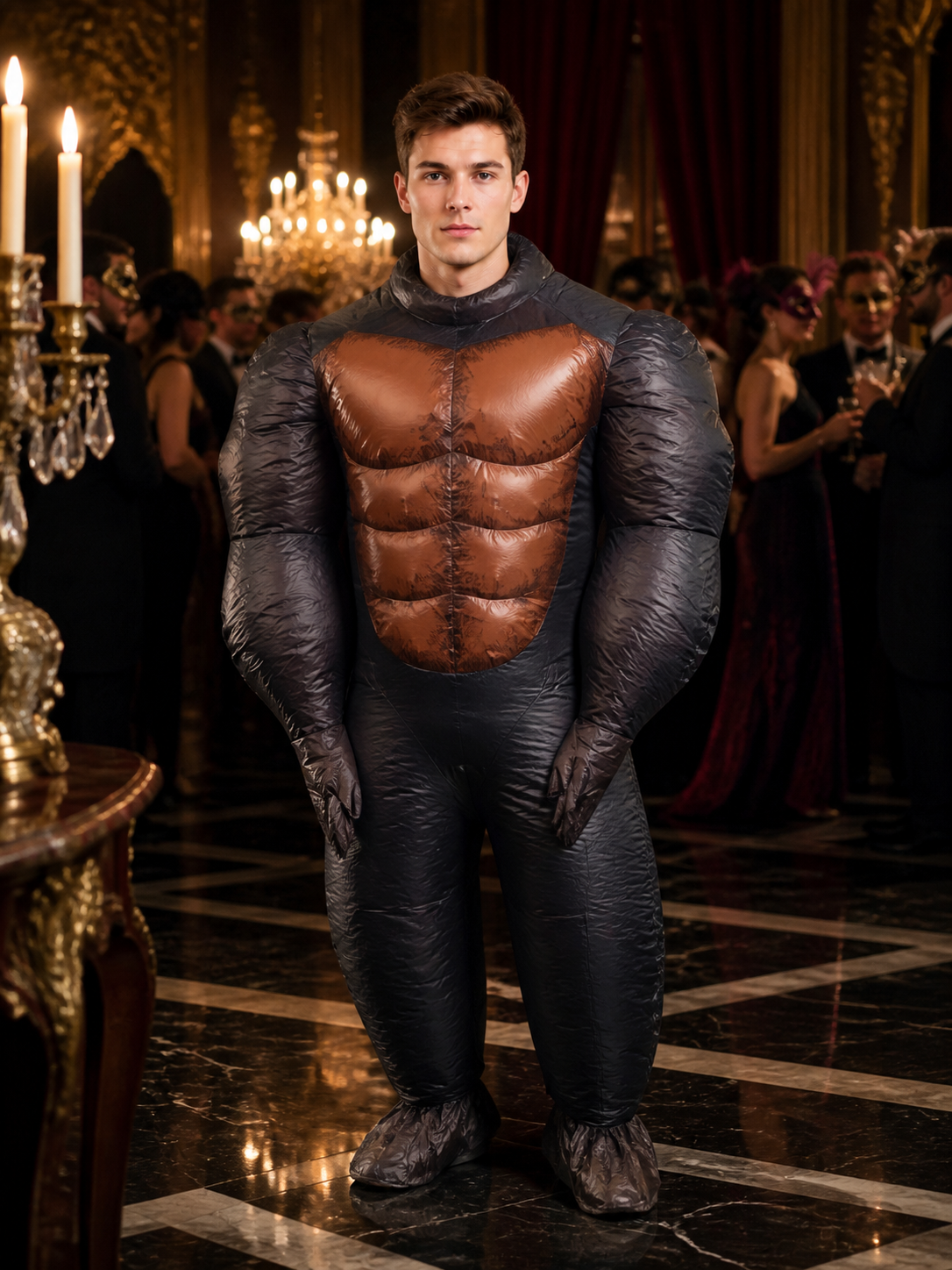 Unisex Inflatable Gorilla Jumpsuit Costume For Halloween