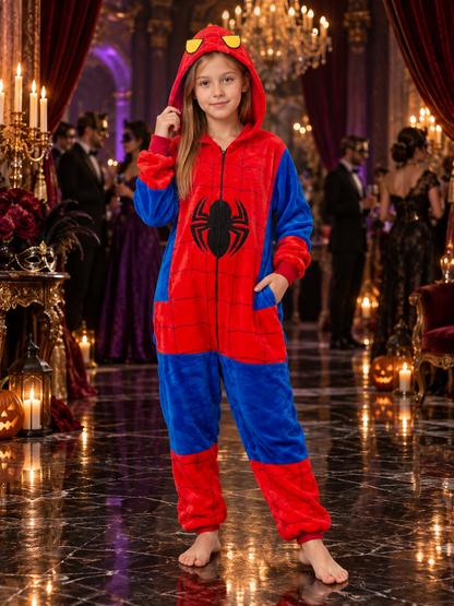 Insulated Hooded Zip-Up Pajama Jumpsuit