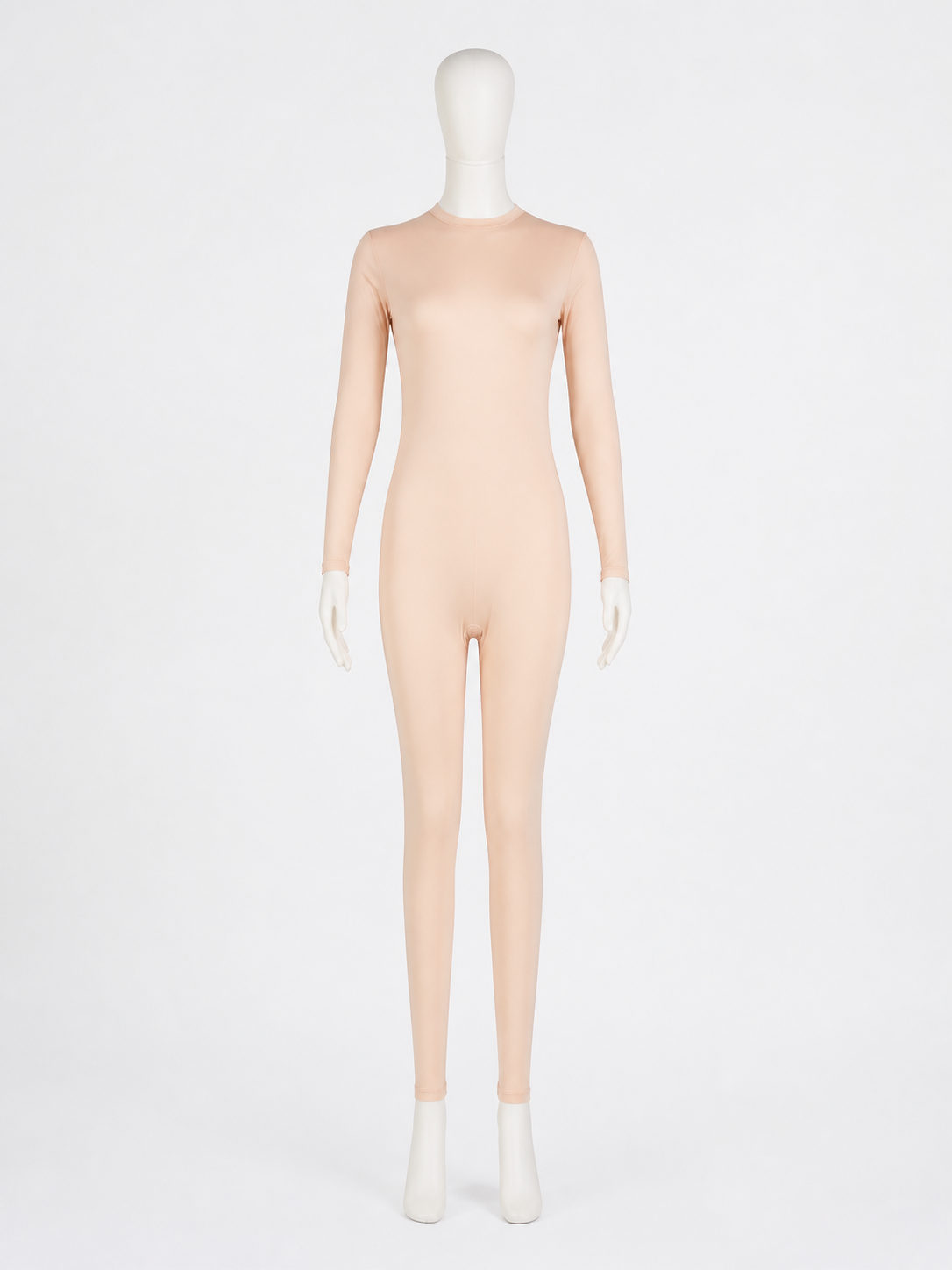 Women's Orange Full-Body Zentai Bodysuit with Hood, Hands, Feet and Face Opening product detail