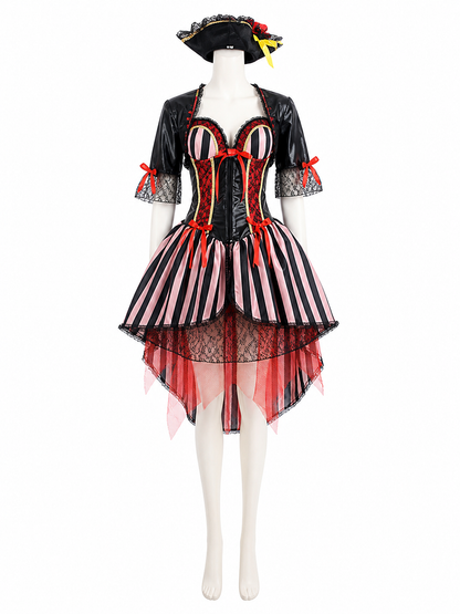 Pirate Costume with Corset for Halloween